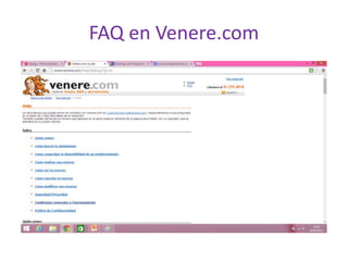 FAQ en Venere.com
 