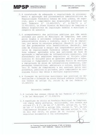 MP regularização fundiária