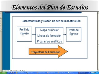 Elementos del Plan de Estudios
 