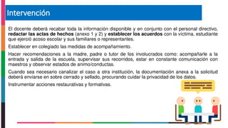 Protocolo para Erradicación del Acoso Escolar en Zacatecas: Prevención ...