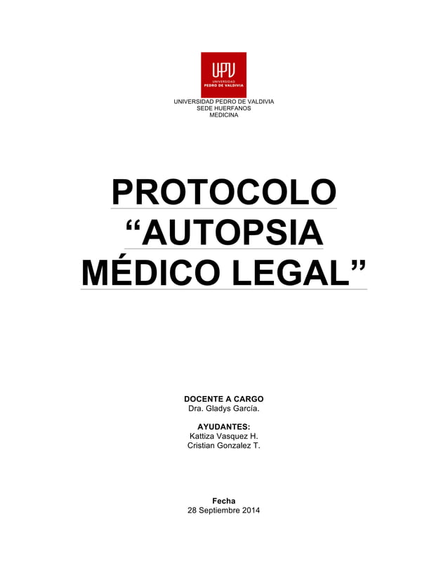 Protocolo de autopsia medico legal