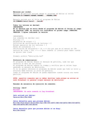 Protocolo de comunicacion por socket version simplificada PDF