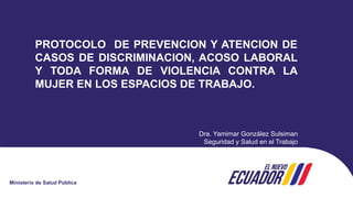 Protocolo de Prevención y Atención de Discriminación y Violencia ...
