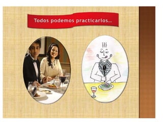 Protocolo en la mesa