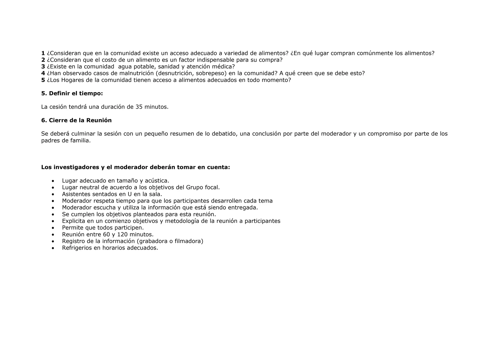 Protocolo grupo focal