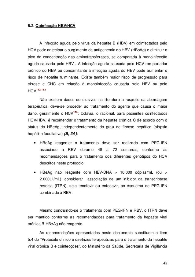 Protocolo Clinico E Diretrizes Terapeuticas Para Hepatite Viral C E C