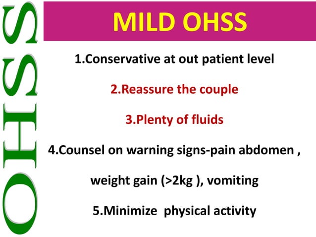 SIMPLE PROTOCOL of MANAGEMENT OVARIAN HYPERSTIMULATION SYNDROME (OHSS ...