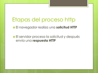 Protocolo http | PPTX