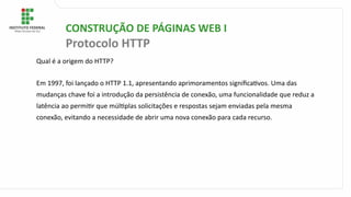Uma Análise Abrangente do Protocolo HTTP e Sua Evolução na Comunicação ...