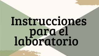 Instrucciones
para el
laboratorio
 
