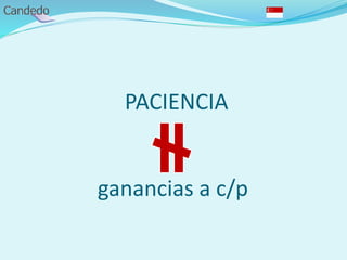 PACIENCIA
ganancias a c/p
 