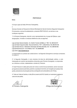 Protocolo Lojas da Visao