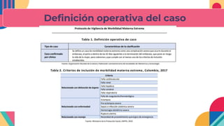 Definición operativa del caso
 