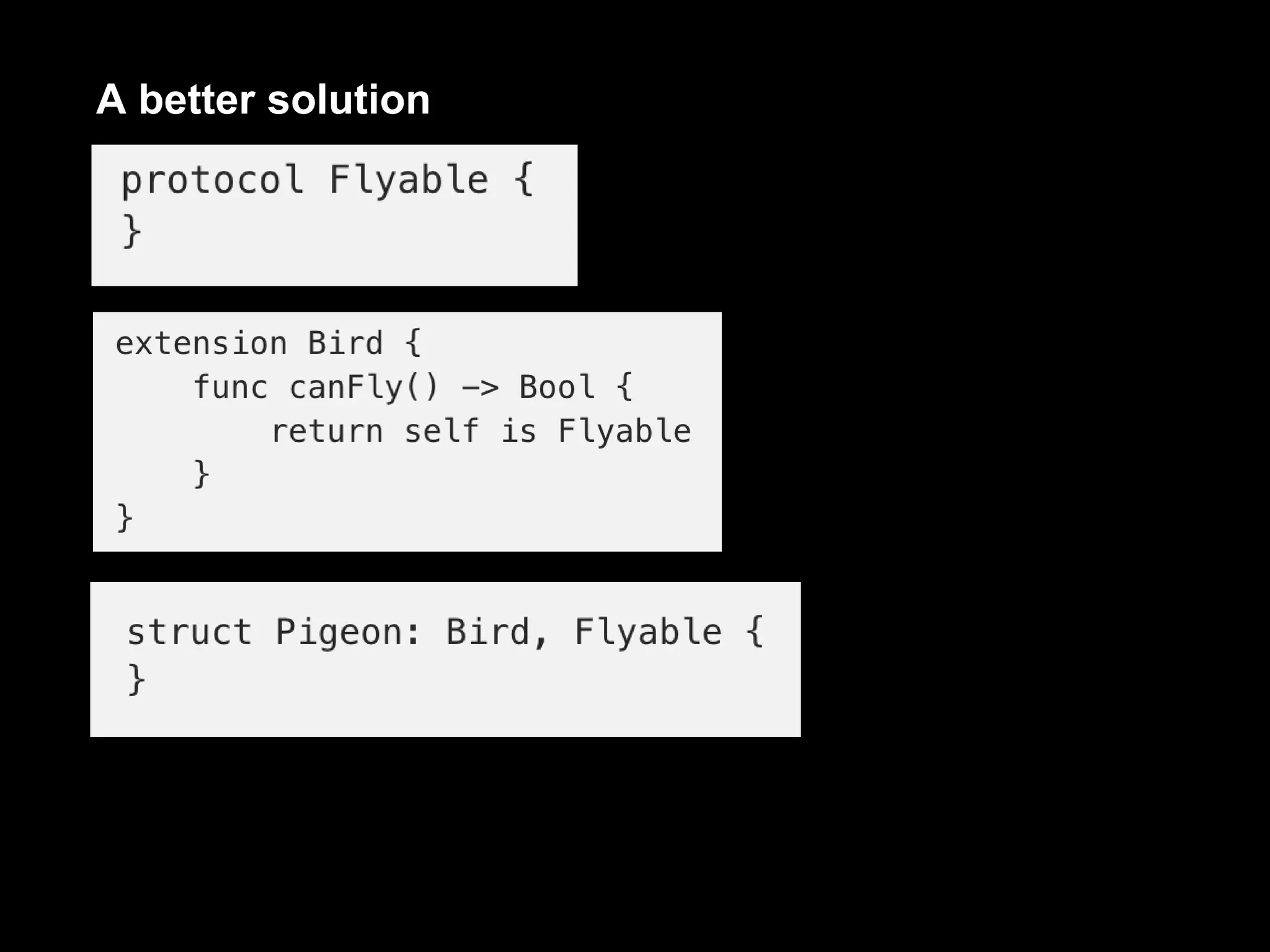 A better solution
 