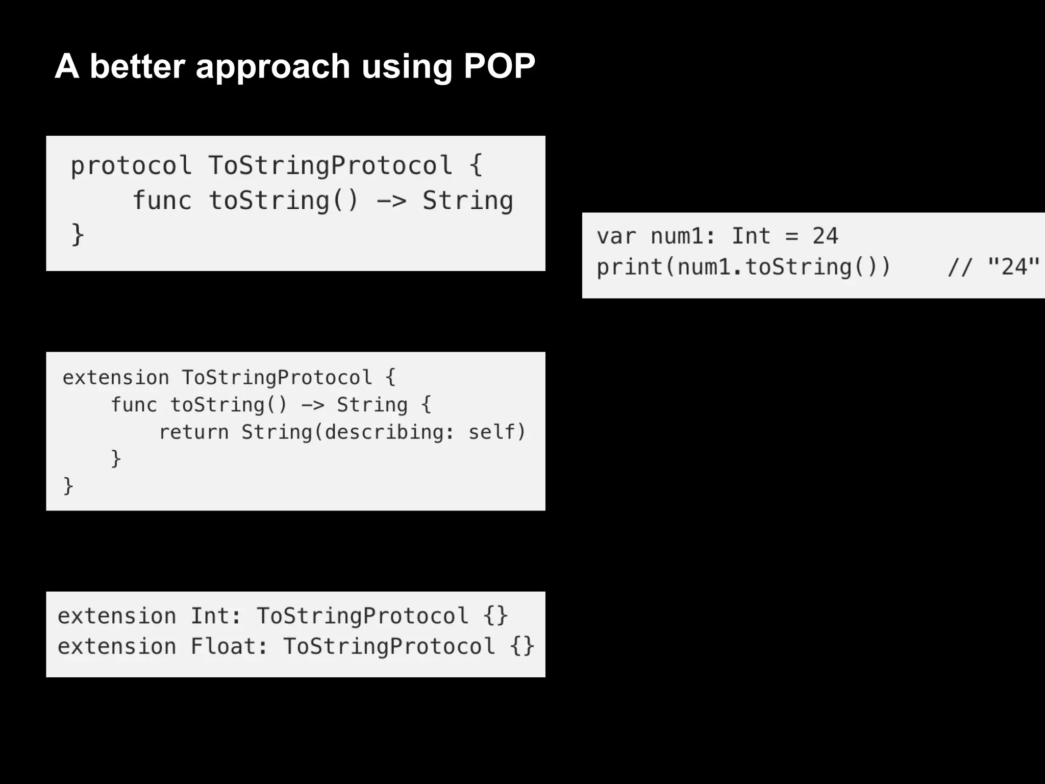 A better approach using POP
 
