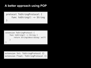 A better approach using POP
 