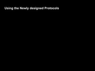 Using the Newly designed Protocols
 