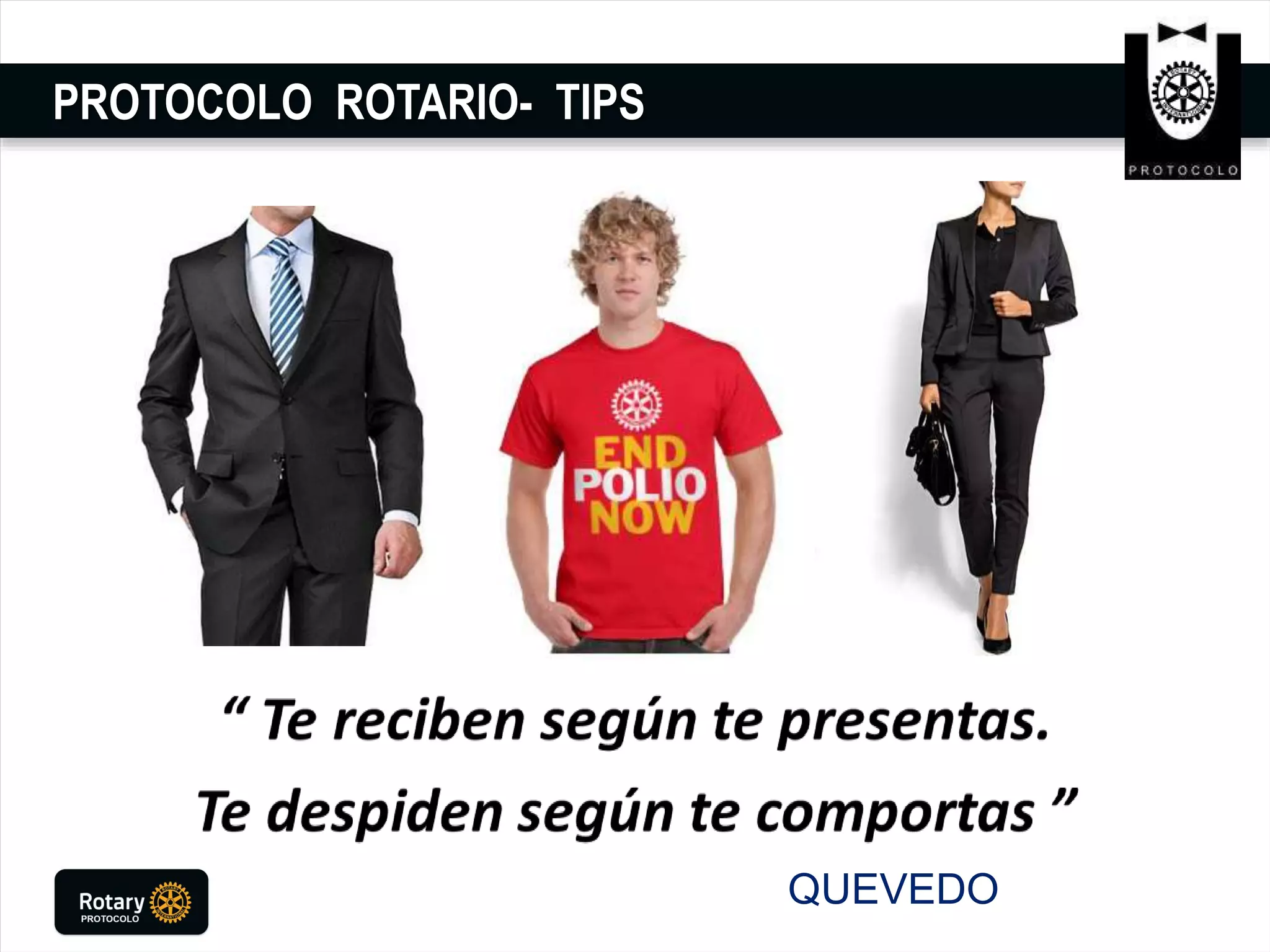 PROTOCOLO ROTARIO- TIPS
QUEVEDO
 