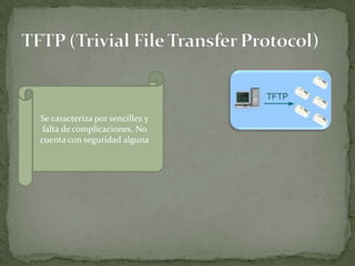 Se caracteriza por sencillez y
 falta de complicaciones. No
cuenta con seguridad alguna
 