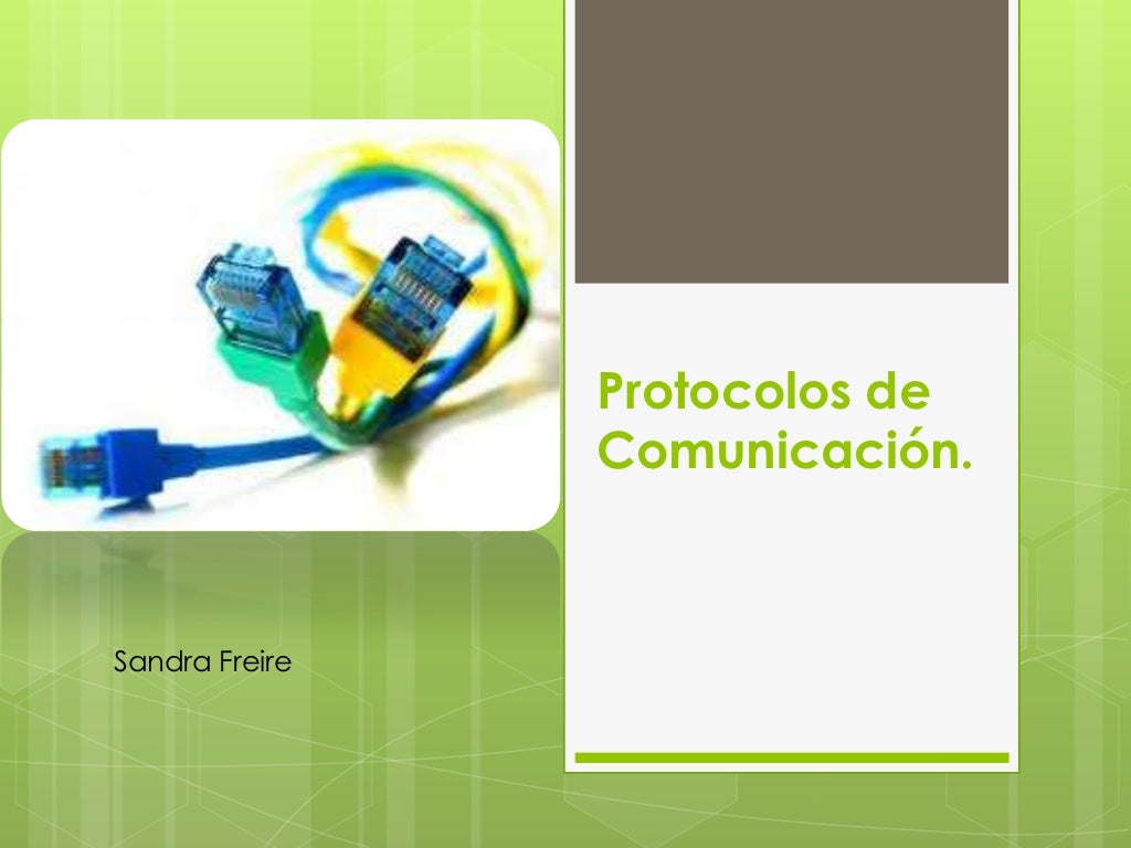 Protocolos de comunicación