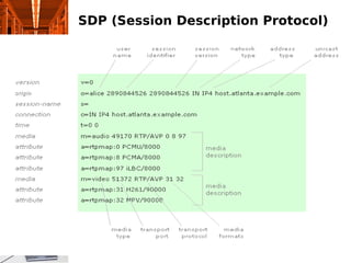 SDP (Session Description Protocol)
 