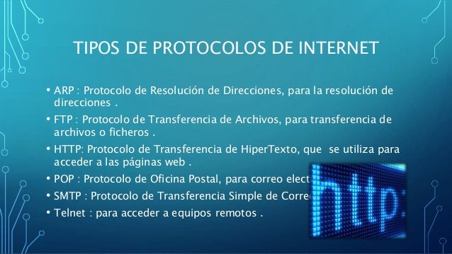 Protocolos de internet