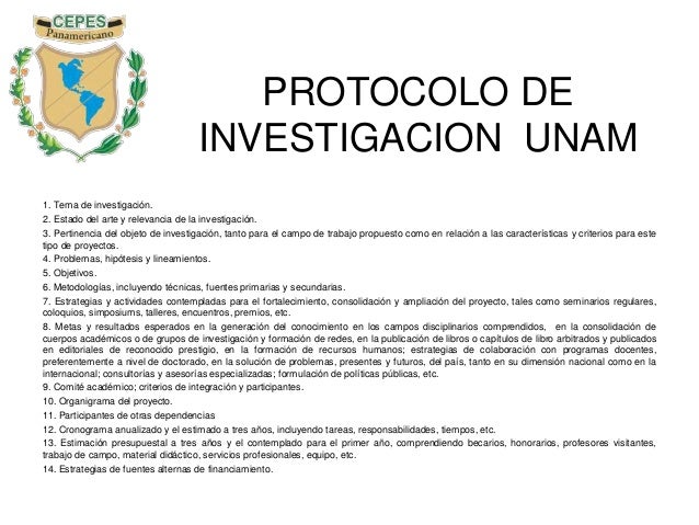 Protocolos de investigacion