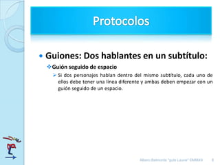 Albero Belmonte "gute Laune" ©2012 8
En gute Laune, formamos tu empresa para que puedas
realizar presentaciones accesibles a todos; o si lo
prefieres, podemos realizar nosotros las subtitulaciones
y las audiodescripciones que necesites.
Visítanos en www.gutelaune.es o escríbenos a
info@gutelaune.es
También nos encontrarás en Facebook, Twitter,
Linkedin, Pinterest, Vimeo y YouTube.