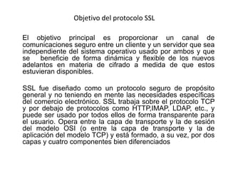 Protocolos de seguridad ssl | PPTX
