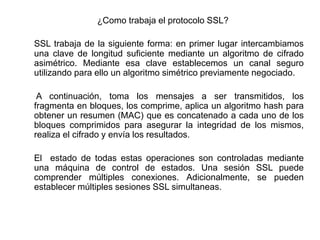 Protocolos de seguridad ssl | PPTX