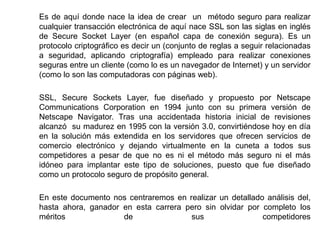 Protocolos de seguridad ssl | PPTX