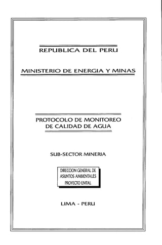 Protocolo sector minero