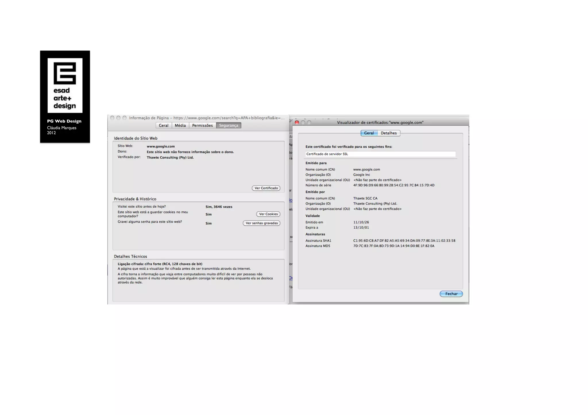 PG Web Design	

Cláudia Marques	

2012	

 