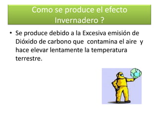 En productos refrigerantes(Hielo seco)También puede ser producido por la quema de combustibles fósiles, como carbón, petróleo, gasolina y gas natural. Esta es la forma mas Contaminante.Donde se encuentra el CO2?