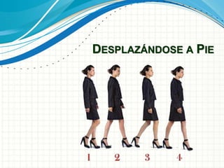 DESPLAZÁNDOSE A PIE
 