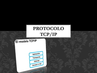 PROTOCOLO
TCP/IP
 