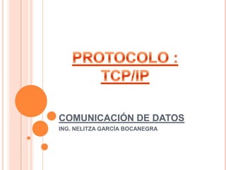 COMUNICACIÓN DE DATOS
ING. NELITZA GARCÍA BOCANEGRA
 