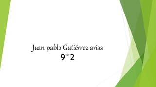 Juan pablo Gutiérrez arias
9°2
 