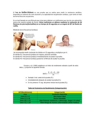 Protocolo test de ruffier | DOC