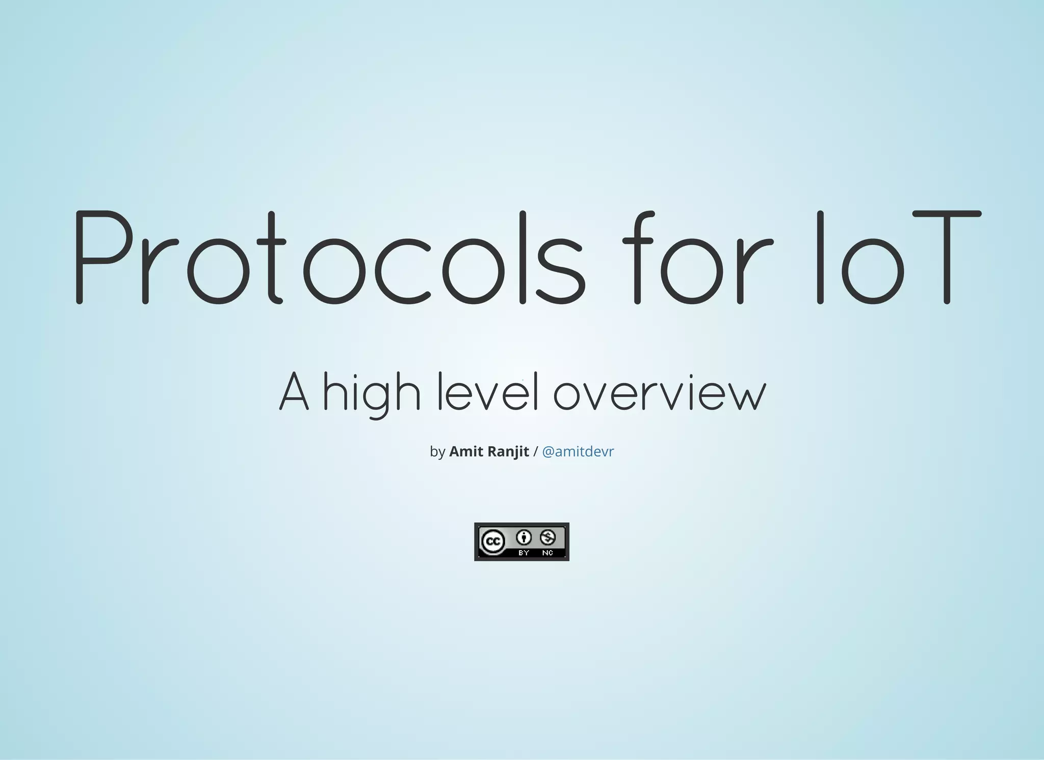 Protocols for IoT | PPT
