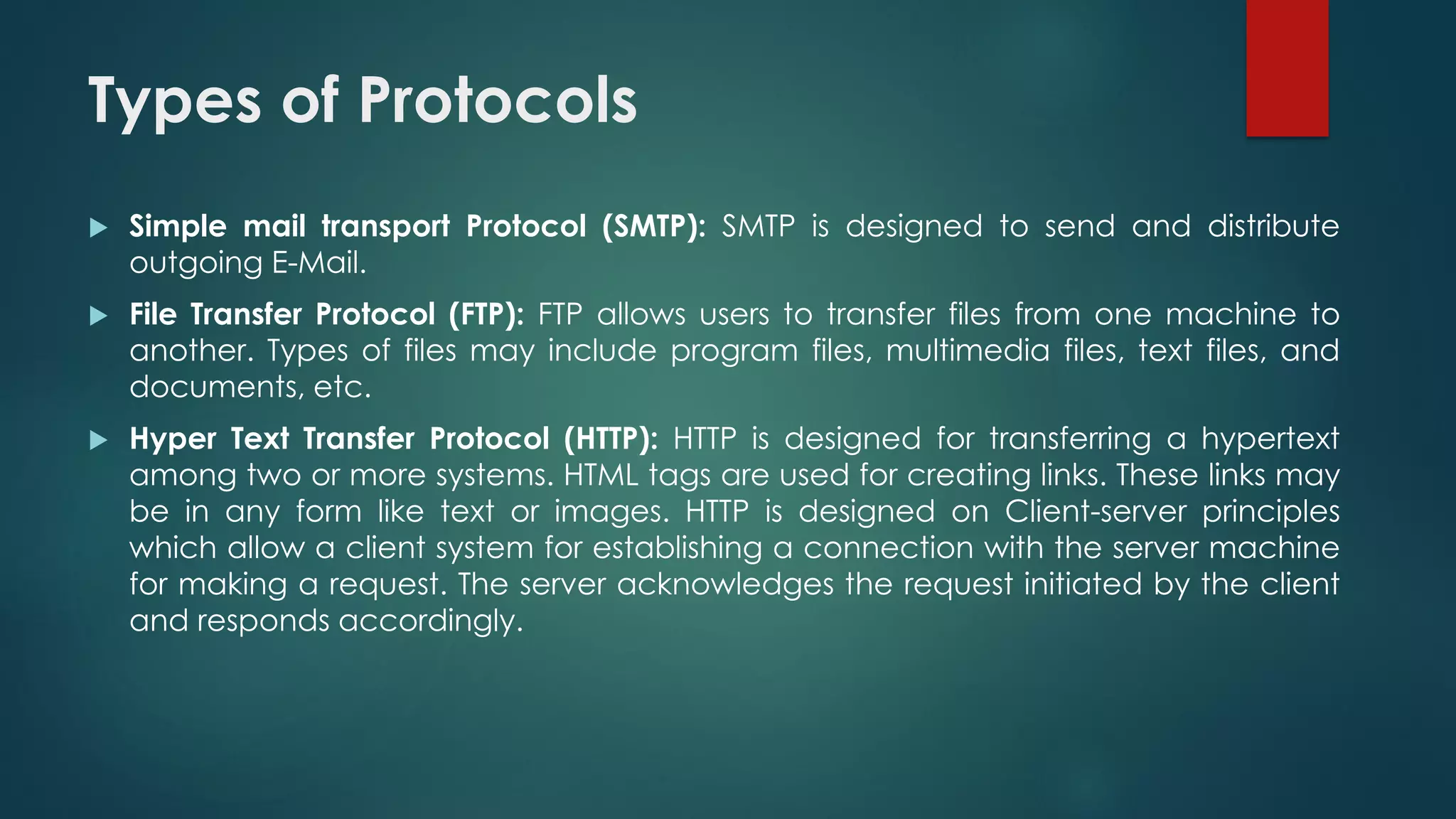 Protocols and standards pdf