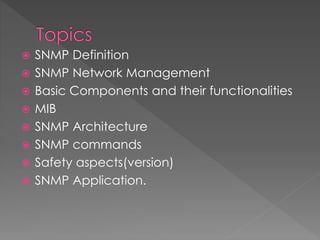 Protocol snmp | PPTX | Operating Systems | Computer Software and ...