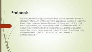 Protocol Informatin PROTOCOLS, PACKETS AND STANDARDS.pdf