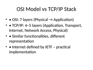 protocol_stack_overview COMPUTER NETWORKS AND COMMUNICATION | PPTX