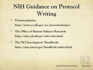 Protocol writing | PPT