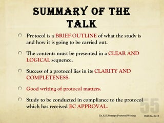 Protocol writing | PPT