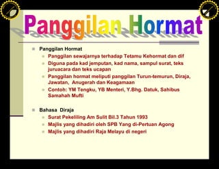 Protokol Dan Pengurusan Majlis Rasmi