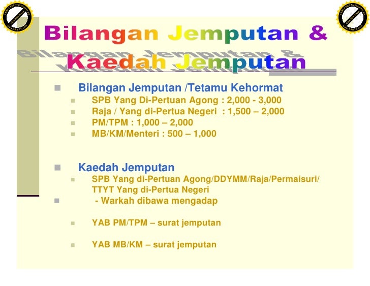 Protokol Surat Rasmi Ke Datuk