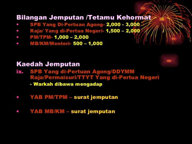Protokol dan pengurusan majlis rasmi persekutuan.negeri