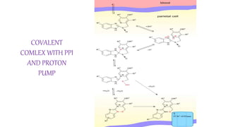 COVALENT
COMLEX WITH PPI
AND PROTON
PUMP
 